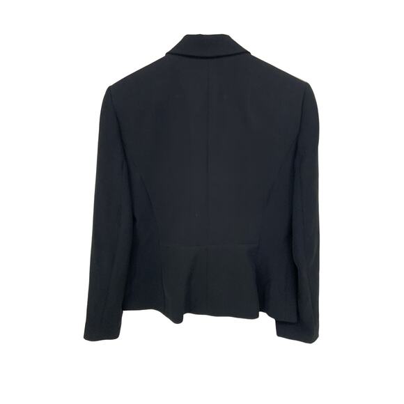 Nine West Suit Separates Classic Black Stretch Blazer Quilted with Pockets Sz 6 - Picture 3 of 6